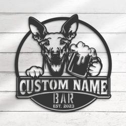 personalized funny pharaoh hound beer sign metal wall ar