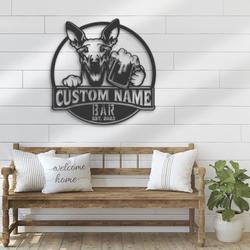 personalized funny pharaoh hound beer sign metal wall