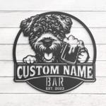 personalized funny pumi thirsty beer pub metal wall art led light