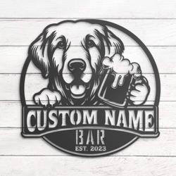 personalized golden labrador retriever