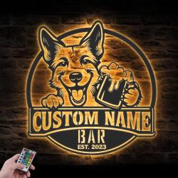 personalized portuguese podengo pequeno beer pub metal wa