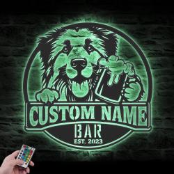 personalized pyrenean shepherd beer art