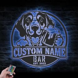 personalized serbian tricolour hound bar decor m