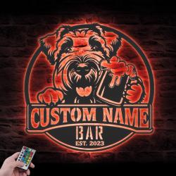 personalized serbian tricolour hound beer sign meta