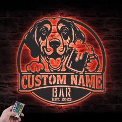 personalized serbian tricolour hound thirsty dog