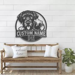 personalized slovak wirehaired pointer bar d