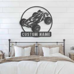 radio control car custom metal wall art led light rc car rc truck name sign 5
