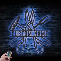 sheet custom metal workers custom metal wall art led light 2