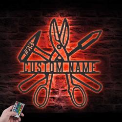 sheet custom metal workers custom metal wall art led light 4