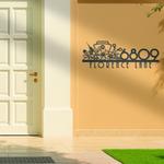 stethoscope house number custom metal address sign nurse home number 1