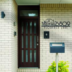 stethoscope house number custom metal address sign nurse home number 4