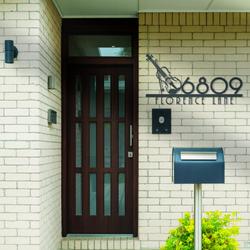 violin house number custom metal address sign violinist home number 2