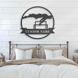 western cowboy cattle roping custom metal wall art led light 3