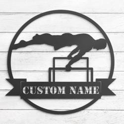 western cowboy cattle roping custom metal wall art led light 4