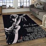 alex lifeson musician guitarist rectangle area rug carpet for living room home room decor gift for friends dark room als9