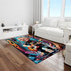 alex lifeson musician guitarist rectangle area rug carpet for living room home room decor gift for friends light room als13