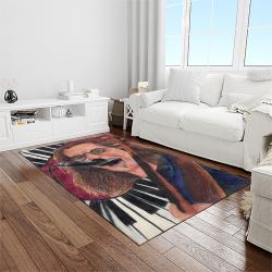 alex lifeson musician guitarist rectangle area rug carpet for living room home room decor gift for friends light room als20