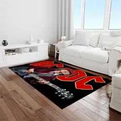 angus young guitarist rectangle area rug for living room home room decor gift for friends and family light room ayo10
