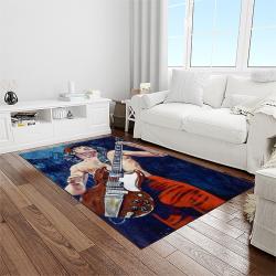 angus young guitarist rectangle area rug for living room home room decor gift for friends and family light room ayo13