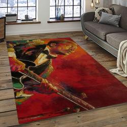 B.B. King Guitarist Song Writer Music Rectangle Area Rug Carpet For Living Room Home Room Decor BBK11
