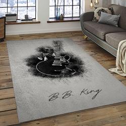 B.B. King Guitarist Song Writer Music Rectangle Area Rug Carpet For Living Room Home Room Decor BBK12