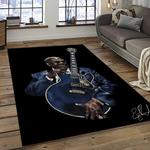 b b king guitarist song writer music rectangle area rug carpet for living room home room decor dark room bbk15