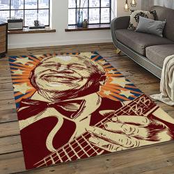 B.B. King Guitarist Song Writer Music Rectangle Area Rug Carpet For Living Room Home Room Decor BBK23