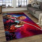 b b king guitarist song writer music rectangle area rug carpet for living room home room decor dark room bbk28