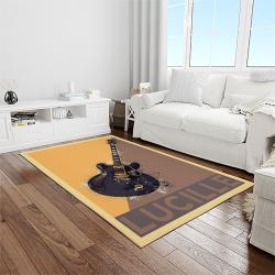 b b king guitarist song writer music rectangle area rug carpet for living room home room decor light room bbk10