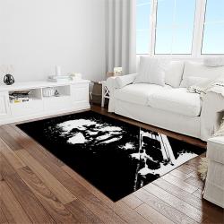 b b king guitarist song writer music rectangle area rug carpet for living room home room decor light room bbk2