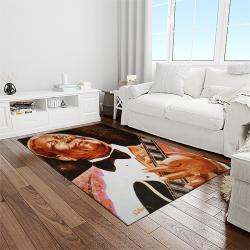 b b king guitarist song writer music rectangle area rug carpet for living room home room decor light room bbk29