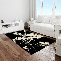 b b king guitarist song writer music rectangle area rug carpet for living room home room decor light room bbk4