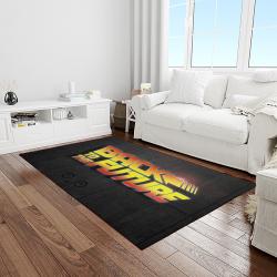 back to the future movie carpet rectangle area rug for living room home room decor gift for friends and family light room bttf4