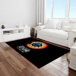 back to the future movie carpet rectangle area rug for living room home room decor gift for friends and family light room bttf5