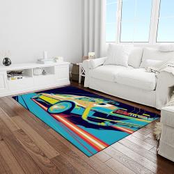 back to the future movie carpet rectangle area rug for living room home room decor gift for friends and family light room bttf8