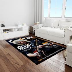 brian may musician song writer rectangle area rug carpet for living room home room decor gift for friends light room brm14