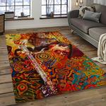 carlos santana guitarist rectangle area rug carpet for living room home room decor gift for friends dark room clsn12