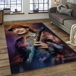 carlos santana guitarist rectangle area rug carpet for living room home room decor gift for friends dark room clsn13