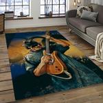 carlos santana guitarist rectangle area rug carpet for living room home room decor gift for friends dark room clsn5