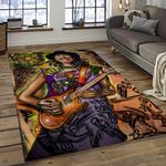 carlos santana guitarist rectangle area rug carpet for living room home room decor gift for friends dark room clsn7