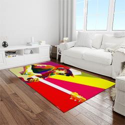 carlos santana guitarist rectangle area rug carpet for living room home room decor gift for friends light room clsn10