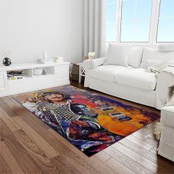 carlos santana guitarist rectangle area rug carpet for living room home room decor gift for friends light room clsn11