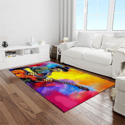 carlos santana guitarist rectangle area rug carpet for living room home room decor gift for friends light room clsn19