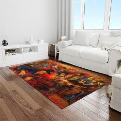 carlos santana guitarist rectangle area rug carpet for living room home room decor gift for friends light room clsn22