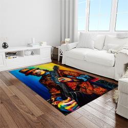 carlos santana guitarist rectangle area rug carpet for living room home room decor gift for friends light room clsn25