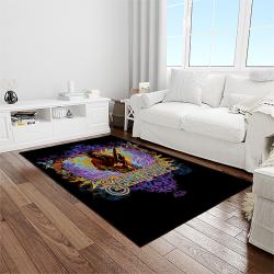 carlos santana guitarist rectangle area rug carpet for living room home room decor gift for friends light room clsn3