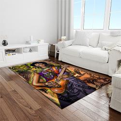 carlos santana guitarist rectangle area rug carpet for living room home room decor gift for friends light room clsn7