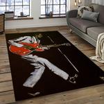 chuck berry guitarist song writer rectangle area rug carpet for living room home room decor gift for friends dark room cbr15