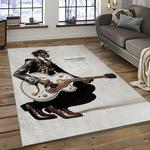chuck berry guitarist song writer rectangle area rug carpet for living room home room decor gift for friends dark room cbr20