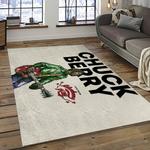 chuck berry guitarist song writer rectangle area rug carpet for living room home room decor gift for friends dark room cbr22